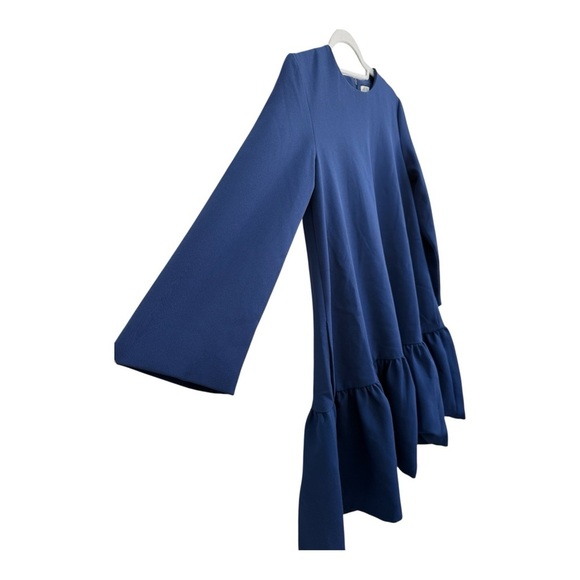 Tuckernuck EDIT Sutton Peplum Dress Navy Blue Size Small - Picture 3 of 7